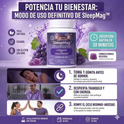 Citrato de Magnesio en Gomitas SleepMag
