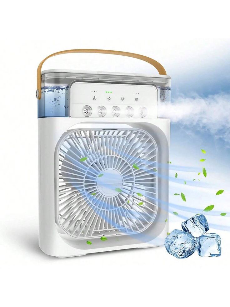 Mini Ventilador Portátil c/Humidificador BreezeBox®