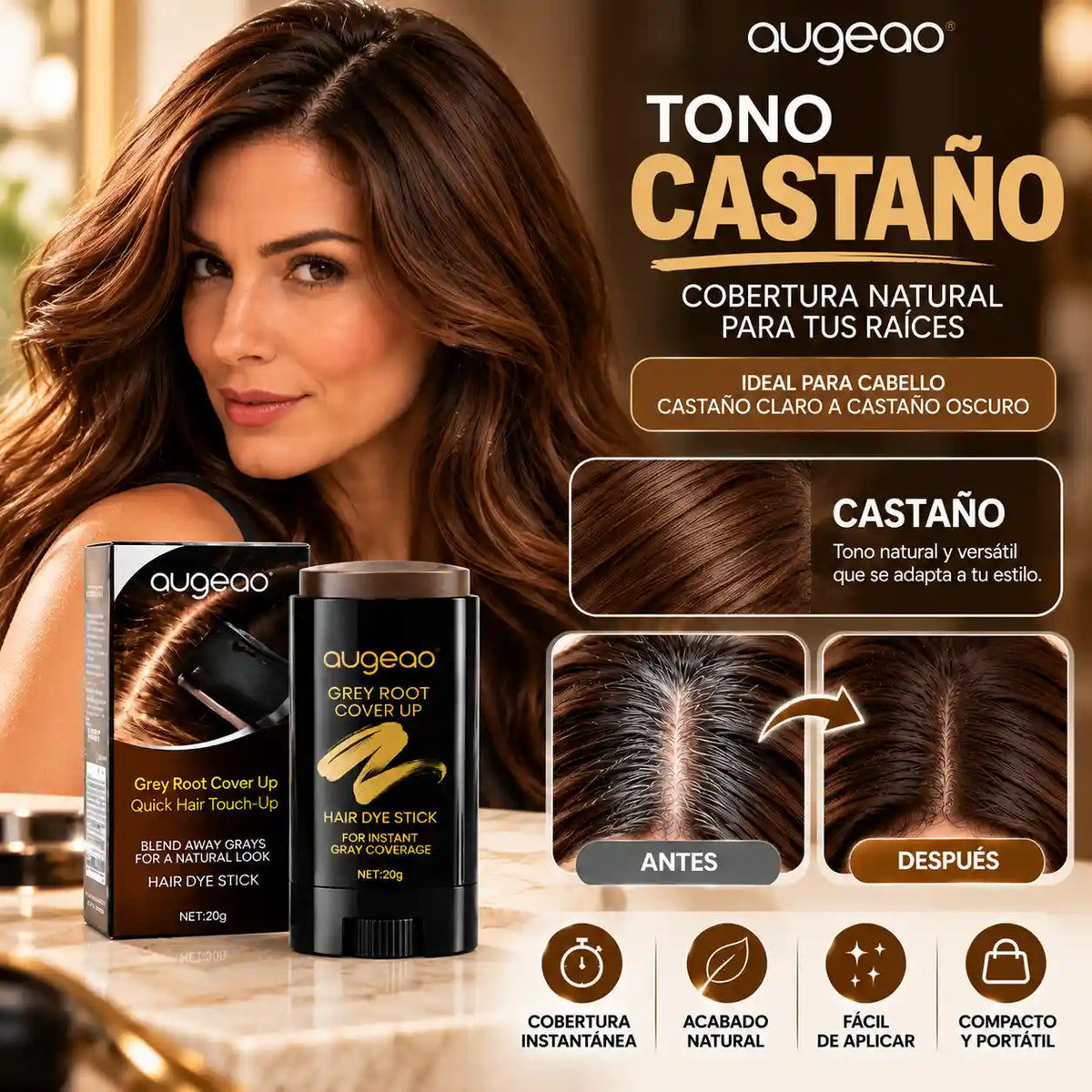 Tinte Cubre Canas UNISEX en Barra